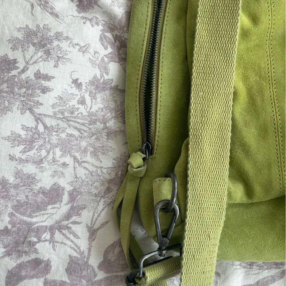 Free People Oxford Suede Sling Bag in Lime Green - Picture 6 of 9